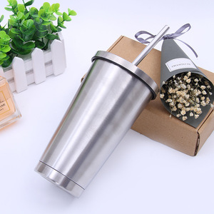 Tasses à gobelet en acier inoxydable avec logo imprimé <span class=keywords><strong>personnalisé</strong></span> en gros <span class=keywords><strong>500ml</strong></span> tasse à café de voyage réutilisable pour la rentrée des classes pour le vin - Product Image 4
