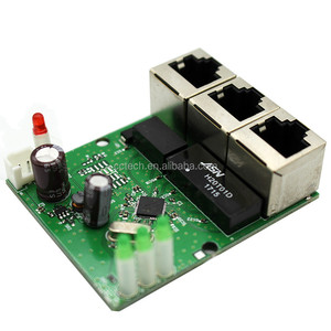 Thiết Kế Tốt Hơn/Chất Lượng DC Điện Áp 5/7.5/9/12 V 5-15 V Rộng Phạm Vi Mini <span class=keywords><strong>PCB</strong></span> 3 Cổng <span class=keywords><strong>Ethernet</strong></span> Chuyển Đổi Hội Đồng Quản Trị Cho iốt Robot Công Nghiệp - Product Image 2