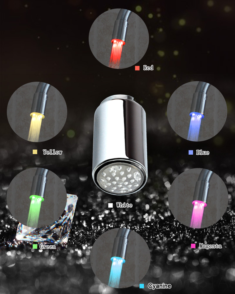 Латунный Хромированный Водяной генератор для насадки крана с цветом RGB