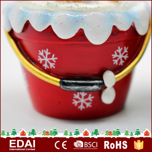 Wholesale snow water ball bucket Christmas snow globes wholesale - Product Image 3