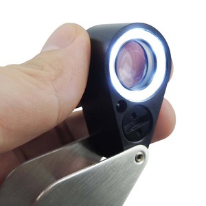 Lentille triplet achromatique professionnelle 30X LED et UV pour loupe de bijoutiers pour le classement des diamants et des pierres précieuses - Product Image 4
