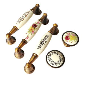 Cheap Ceramic Antique Kitchen Furniture Handle For Cabinet Or Door