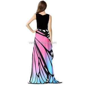 Ali di Farfalla Blu e Rosa Mantello da Fata Sciarpa a Farfalla Costume da Ninfa per Halloween - Product Image 5