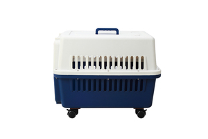 럭셔리 접이식 롤링 플라스틱 강아지 애완동물 케이지 여행용 캐리어 하우스 - Product Image 2