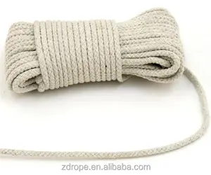 綿糸素材固体編組ロープ柔らかい綿ロープかぎ針編み用