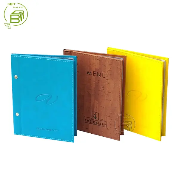 Giá Cả Cạnh Tranh Bán Buôn Chất Lượng Cao Menu Covers, Menu Bìa Da Đen, Bìa Menu Đẹp