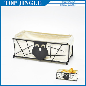 ตะกร้าทรงสี่เหลี่ยมผืนผ้าลายนกฮูกสำหรับบ้านคาเฟ่ร้านอาหารร้านอาหาร - Product Image 1