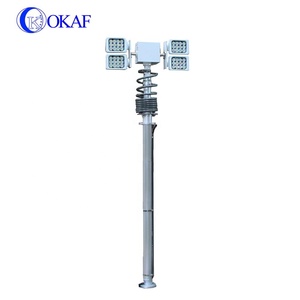 <span class=keywords><strong>Torre</strong></span> de Comunicación de <span class=keywords><strong>Vigilancia</strong></span> Iluminada con Mástil Telescópico de Aleación de Aluminio Móvil - Product Image 4