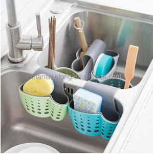 Keuken Tool <span class=keywords><strong>Sink</strong></span> Spons Opslag Afvoer Rack Opknoping Tas Zadel Type Dual-Purpose Gootsteen Mand - Product Image 5