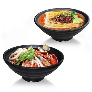 Cuencos <span class=keywords><strong>ramen</strong></span> negros de melamina, cuencos de fideos chinos - Product Image 6