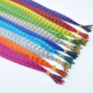 100S 16 ''Phụ Nữ Dài Cosplay Đảng Sợi <span class=keywords><strong>Grizzly</strong></span> Lông Tôi Tip Phần Mở Rộng Tóc Màu Tổng Hợp Phần Mở Rộng Tóc - Product Image 2