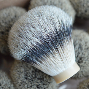 26mm tıraş fırçası <span class=keywords><strong>knot</strong></span> yüksek dağ porsuk saç Finest gümüş ucu doğal yumuşak porsuk saç tıraş fırçası kafa erkekler için sakal - Product Image 2