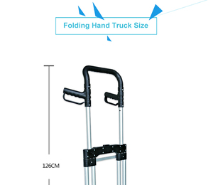 Almacén que dobla la <span class=keywords><strong>carretilla</strong></span> de aluminio del equipaje del carro de mano del camión de mano para hacer compras - Product Image 5