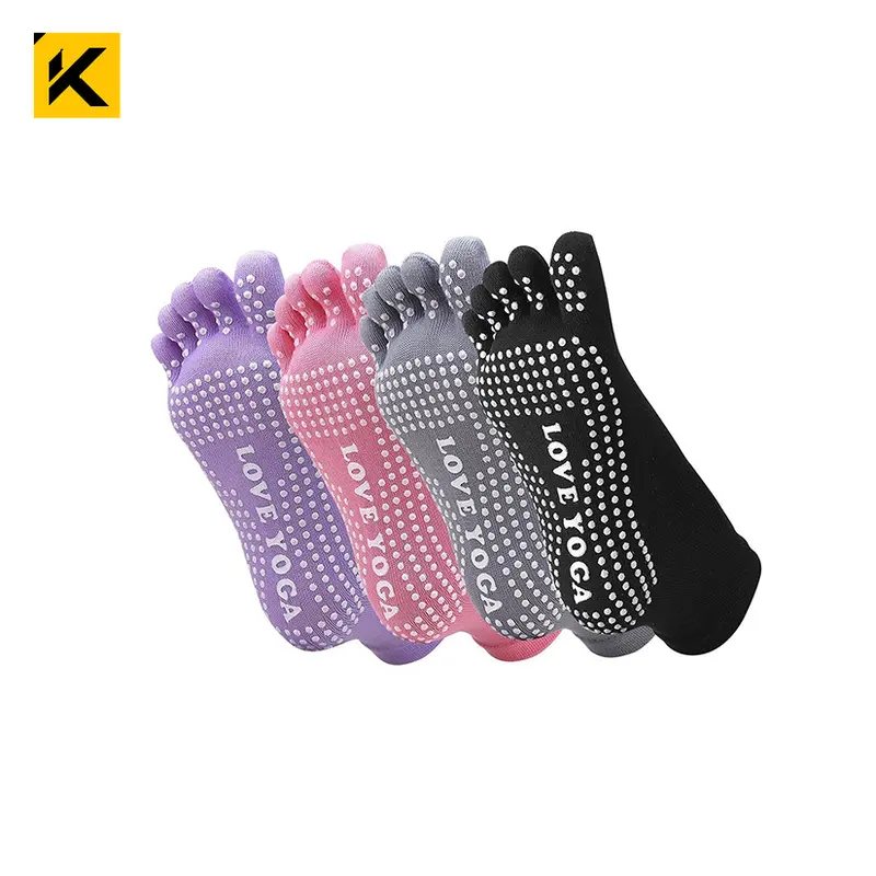 KT1-A584 Gummi Zehen socken mit Silikon Socke mit Gummis ohle Erwachsenen