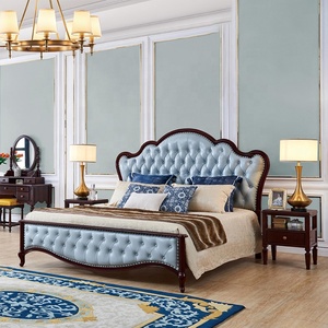 Set di <span class=keywords><strong>mobili</strong></span> per camera da letto <span class=keywords><strong>mobili</strong></span> per la casa di lusso americani classici in legno <span class=keywords><strong>mobili</strong></span> moderni reali set di camere da letto in oro antico - Product Image 2