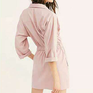 Usine Directe En Gros unique robes d'hiver <span class=keywords><strong>rose</strong></span> robe avec manches - Product Image 4