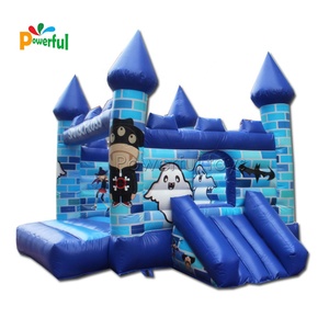 Jeux gonflable gonflable pour enfants, terrain de jeux bleu, château gonflable, maison pour Halloween - Product Image 1