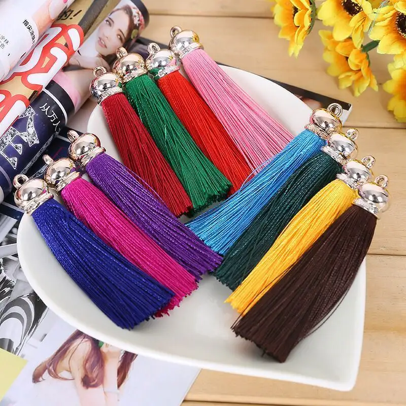 Wholesale Custom More Color Gold Bell Crown Top Tassel for Curtain Door Decoration