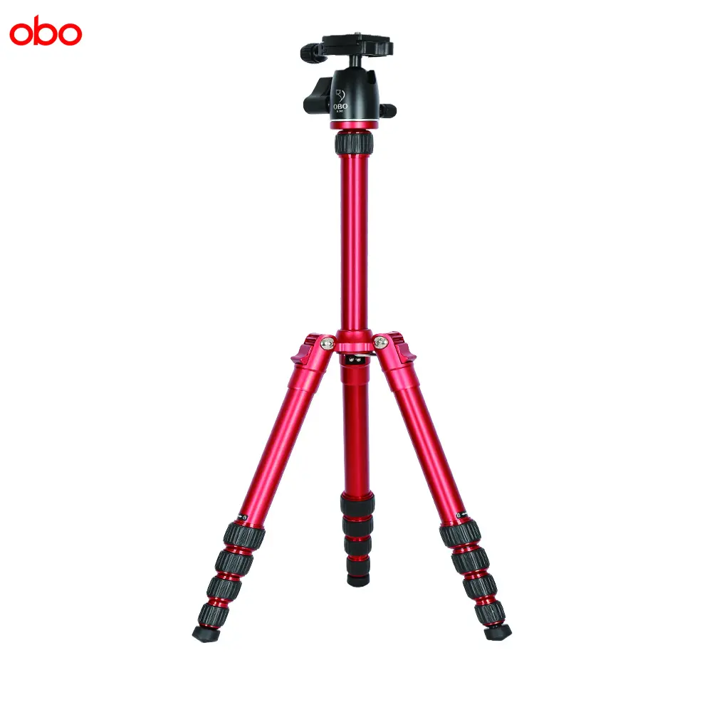 ขาตั้งกล้องแบบมัลติฟังก์ชันสำหรับมืออาชีพ,ขาตั้งโทรศัพท์มือถือขนาดเล็กน้ำหนักเบา N2สีแดง OBO