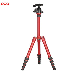 Trépied professionnel multifonction pour appareil photo, support de téléphone, mini trépied léger pour téléphone portable N2 rouge OBO - Product Image 1