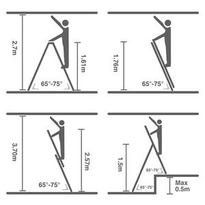 Aluminium 3 Manier Ladder Aluminium Multifunctionele Ladder Stap <span class=keywords><strong>Ladders</strong></span> - Product Image 6