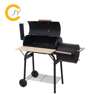 Barile del Carbone di legna Fumatore <span class=keywords><strong>Barbecue</strong></span> <span class=keywords><strong>Barbecue</strong></span> Griglie con Rotolamento Carrello per Esterno Cortile - Product Image 6