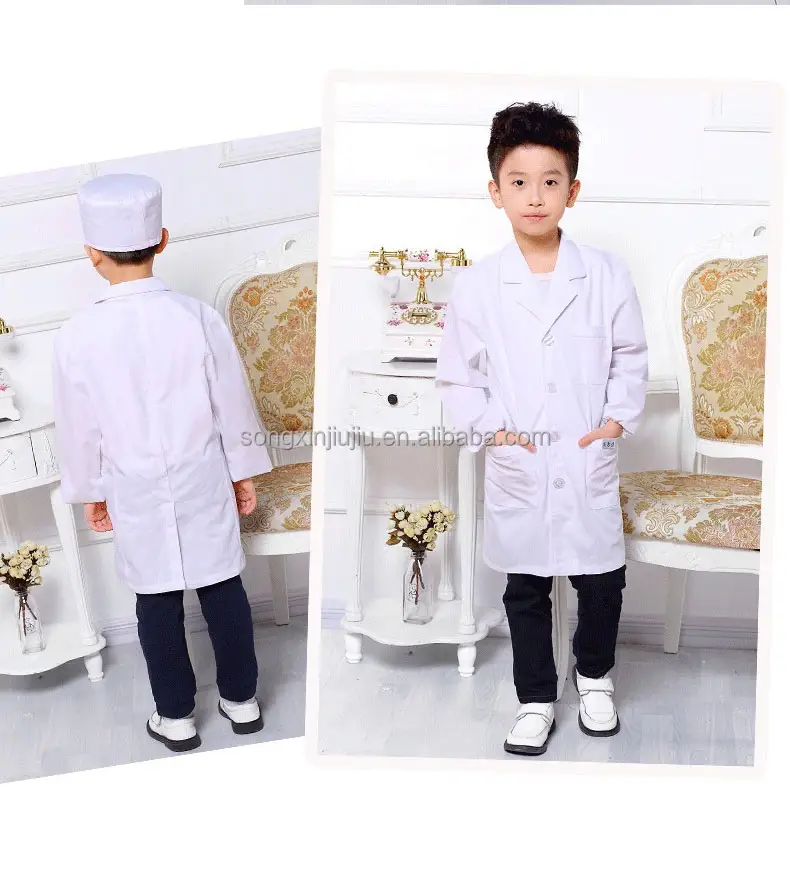 Giá Rẻ Trang Phục Bệnh Viện Đồng Phục Trẻ Em Trắng Lab Coat Cho Trẻ Em