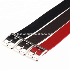 Punk Style Gothique Choker Chaîne Spike Boucle En Métal Collier En Cuir PU Harajuku Grunge Funky Couples Anime Collier - Product Image 5