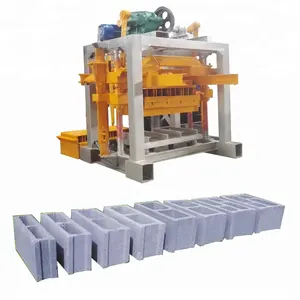 电动马达半小型混凝土砌块机 QTJ4-40B 砂砖机在萨尔瓦多销售