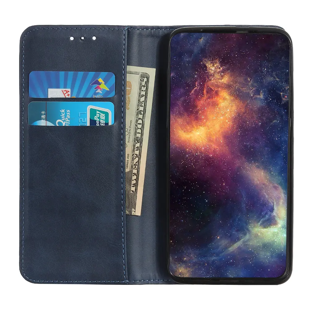 Hot Penjualan Terbaik Di Amerika Serikat Kulit Asli Dompet dengan Pemegang Kartu Ponsel Kulit Case untuk iPhone 8 P X Kasus