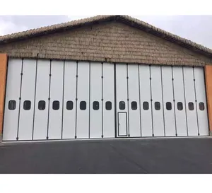 Puerta plegable pequeña con aislamiento Industrial automático de alta calidad, proveedor chino