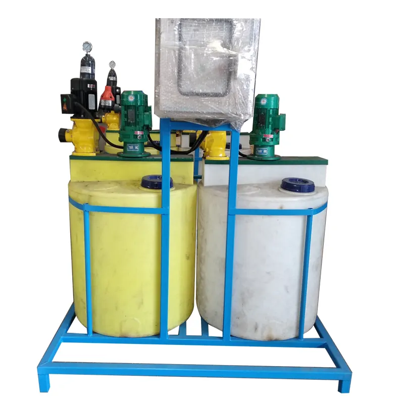 Atık su arıtma Tesisi Otomatik Kimyasal karıştırma dozajlama sistemi/topaklayıcı dozaj sistemleri