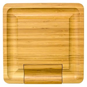 Naturel en bois <span class=keywords><strong>plateau</strong></span> de fromage en bambou et couverts ensemble avec un tiroir coulissant - Product Image 5