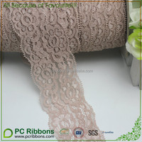Bande de ruban en Satin pour garniture en dentelle, élastique, large et brodé personnalisé, m