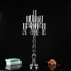 Hermosa decoración de la Mesa de boda de cristal <span class=keywords><strong>candelabro</strong></span> para 5 brazos - Product Image 5
