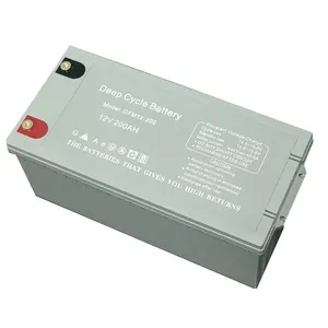 12V200AH Gel Batterie Prix Au Pakistan Longue Durée de Vie