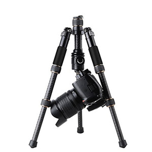Qzsd Q166C Có Thể Gập Lại Trọng Lượng Nhẹ Sợi Carbon Mini Tripod Bảng Ngắn Thiết Kế - Product Image 4