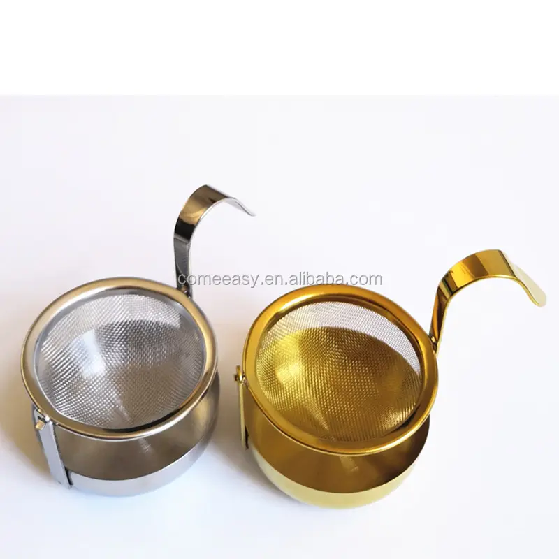 Dễ Dàng Sử Dụng 304 Thép Không Gỉ Tea Infuser Tea Scoop Spoon Lưới Lọc Để Lọc Trà Lá Lỏng Lẻo Với Thiết Kế Quay