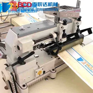 Bordo del materasso automatico industriale double over lock stitch tape edge machine