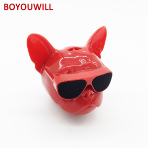 Venta al por mayor <span class=keywords><strong>Mini</strong></span> Bulldog ABS perro al aire libre inalámbrica diente azul altavoces con buen servicio - Product Image 1