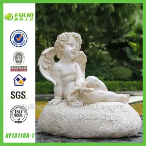 ingrosso seduta giardino resina statua cupido