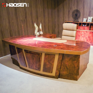 Rolls 6831 Latest Comfortable <strong>Walnut</strong> Luxury High Class Table Office Wooden Executive Office <strong>Desk</strong> - Product Image 6