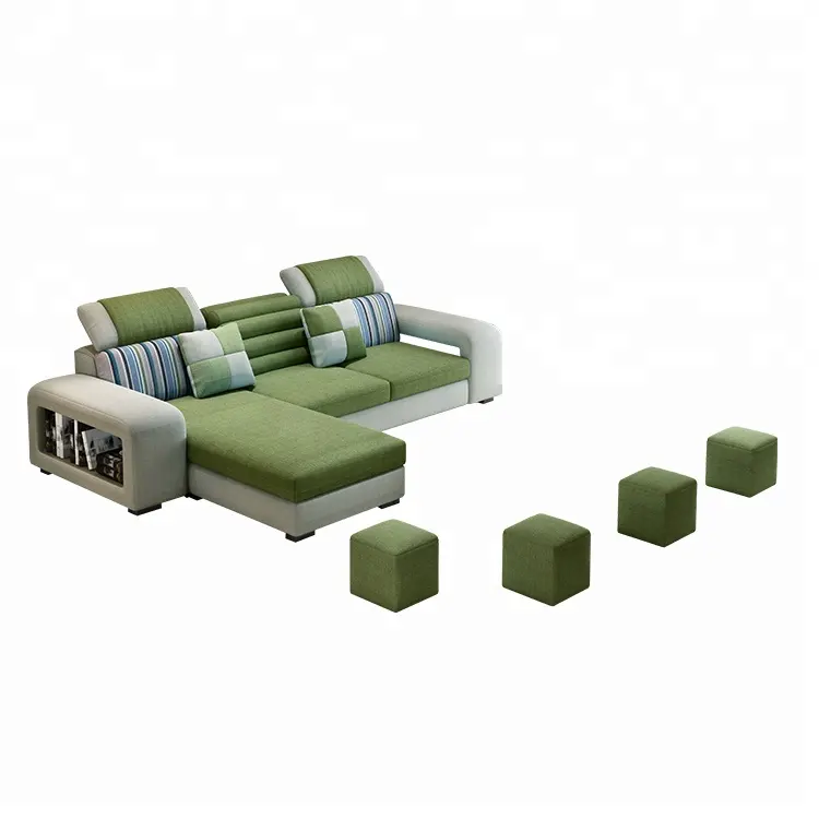 Ensemble canapé d'angle rouge, 2 pièces, avec chaise longue, moderne, meuble de salon, pour maison et hôtel