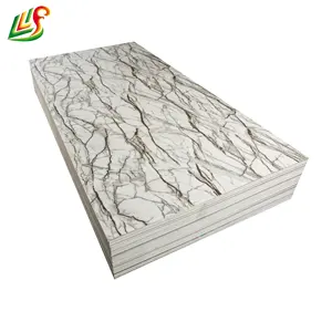 PVC materiale PVC marmo foglio di rivestimento UV può essere piegato materiale da costruzione