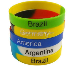 ที่กำหนดเองซิลิโคน Wristabands ที่มีชื่อที่แตกต่างกันคำหรือหมาย<span class=keywords><strong>เลข</strong></span>ซีเรียล - Product Image 2