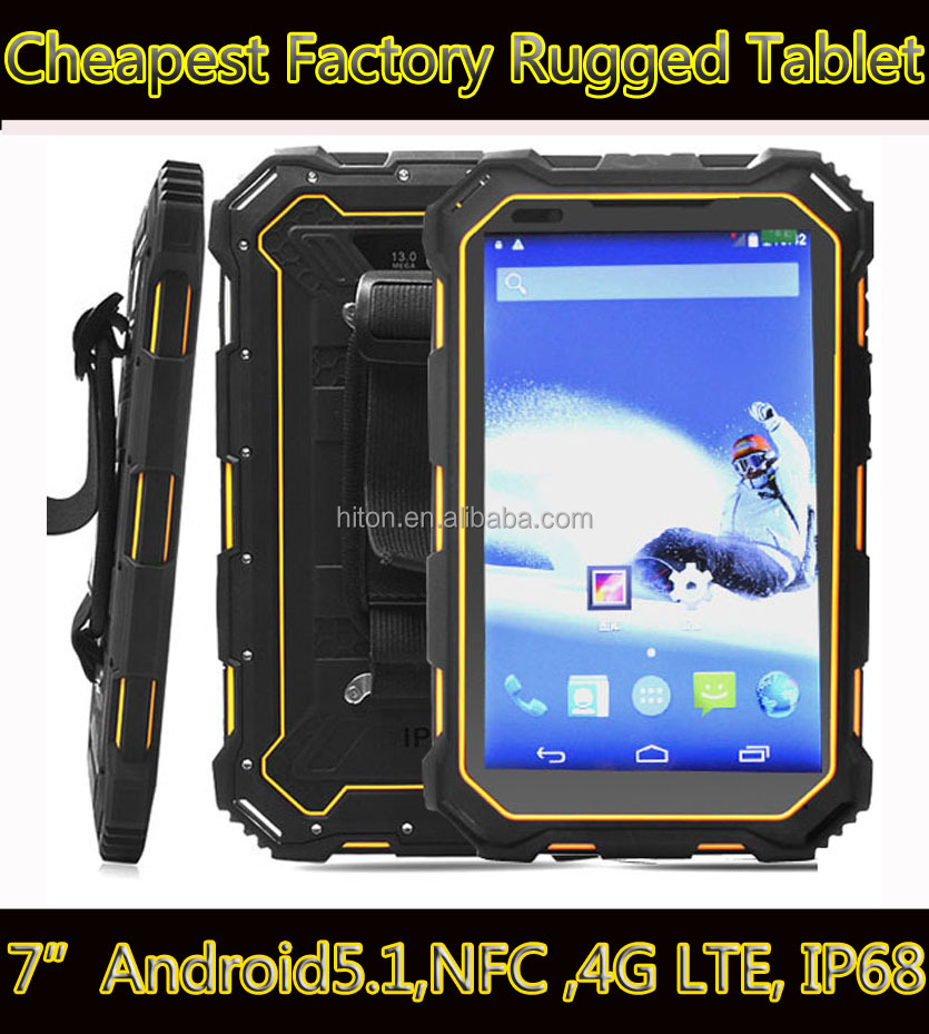 Moins cher Android5.1 Tablet Étanche 7-pouces Quad-core 4G LTE Waterptoof Tablet PC HR935