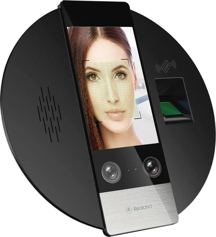 Realand G705F Face recognition ลายนิ้วมือ biometric เครื่องสแกนเนอร์และบันทึกเครื่องพร้อม access control