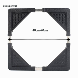 Base mobile multifonction pour machine à laver et réfrigérateur, pièce de rechange multifonctionnelle avec 4 roues - Product Image 4