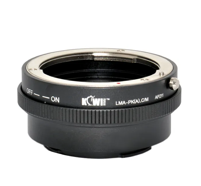 Kiwifotos LMA-PK (A) _ C/M için Lens montaj adaptörü PENTAX PK Lens üzerine Canon EF-M değiştirilebilir lens kamera