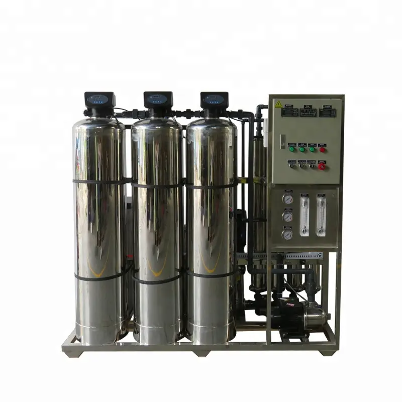 Commercial Reverse Osmosis Lubang Bor Asin UV Pengolahan Air Minum Sistem Pemurnian